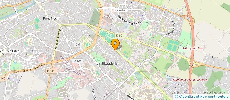 localisation de l'entreprise SOCIETE CIVILE FAMILIALE RAYNAL  POITIERS