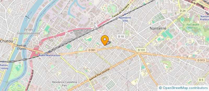 localisation de l'entreprise SOCIETE CIVILE FAMILIALE SAGNIEZ  NANTERRE