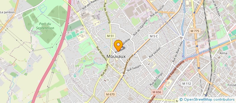 localisation de l'entreprise SOCIETE CIVILE FARIDUNO  MOUVAUX