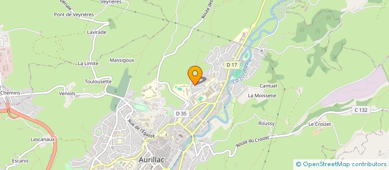 localisation de l'entreprise SOCIETE CIVILE FERRANDON ROQUE à AURILLAC