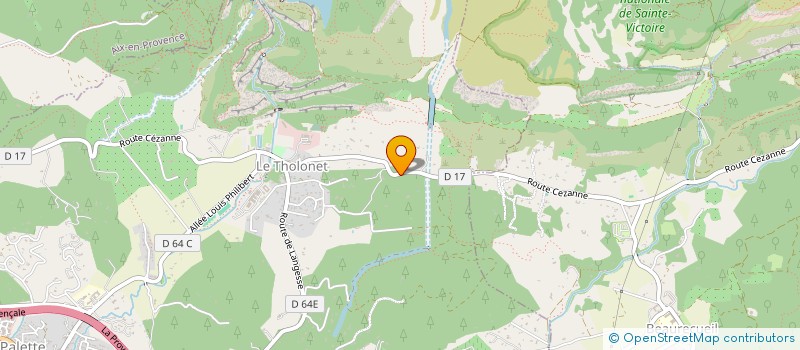 localisation de l'entreprise SOCIETE CIVILE FILOU  LE THOLONET