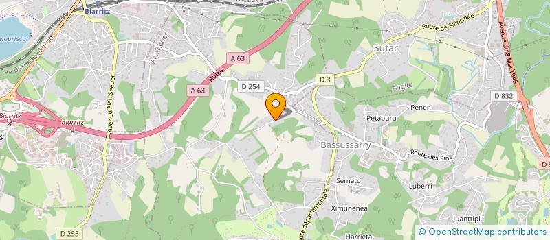 localisation de l'entreprise SOCIETE CIVILE FINANCIERE AB HOLDING à ARCANGUES