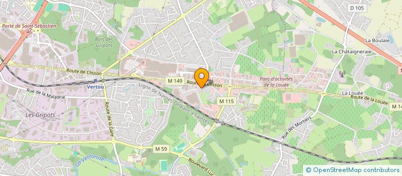 localisation de l'entreprise SOCIETE CIVILE FINANCIERE DES CHARMES à VERTOU