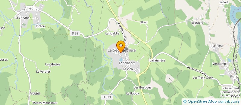 localisation de l'entreprise SOCIETE CIVILE FINANCIERE DU BUISSON à OMPS
