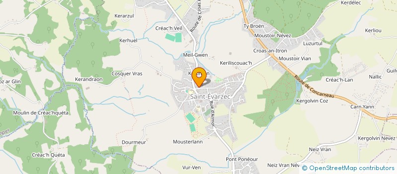 localisation de l'entreprise SOCIETE CIVILE FINANCIERE LE CORRE à SAINT-EVARZEC