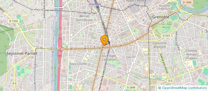 localisation de l'entreprise SOCIETE CIVILE FONCIERE GRENOBLOISE  GRENOBLE