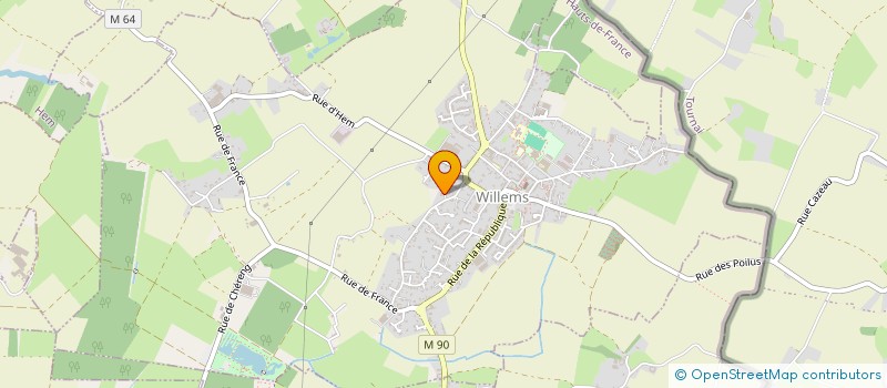 localisation de l'entreprise SOCIETE CIVILE FONCIERE LE PARVIS  WILLEMS