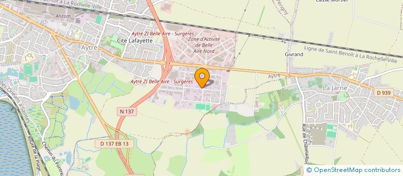 localisation de l'entreprise SOCIETE CIVILE FONCIERE LEONARD DE VINCI  AYTRE