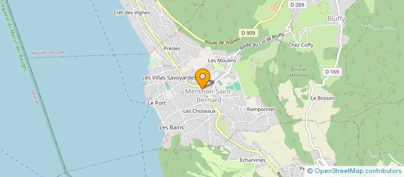 localisation de l'entreprise SOCIETE CIVILE FONDS TAINE à MENTHON-SAINT-BERNARD