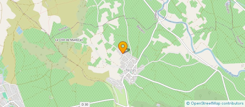 localisation de l'entreprise SOCIETE CIVILE FONSERUNE  NIZAS