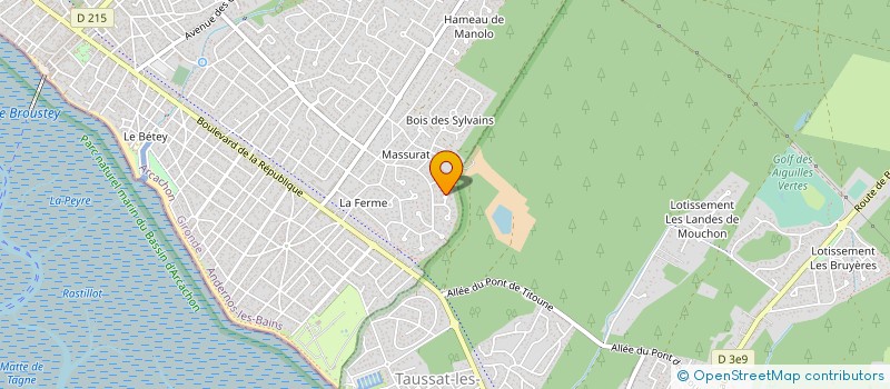 localisation de l'entreprise SOCIETE CIVILE FORESTIERE DES NARGUETS  ANDERNOS-LES-BAINS