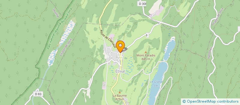 localisation de l'entreprise SOCIETE CIVILE FORESTIERE DU TOURGERET  ETIVAL