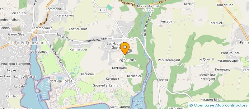 localisation de l'entreprise SOCIETE CIVILE FOURNIER  LA FORET-FOUESNANT