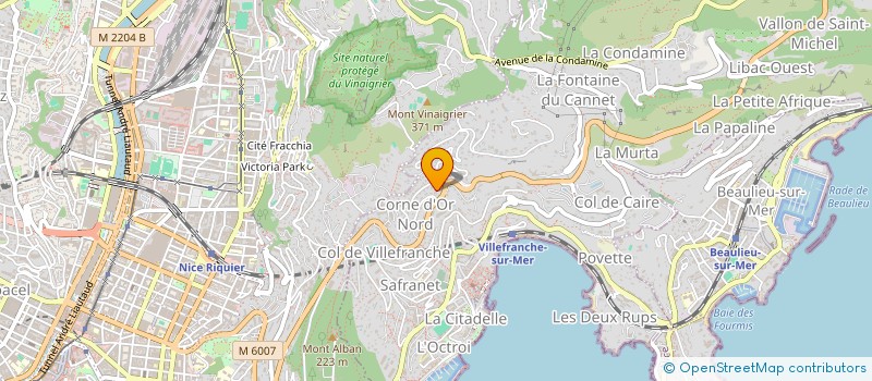 localisation de l'entreprise SOCIETE CIVILE FRABELTRA à VILLEFRANCHE-SUR-MER