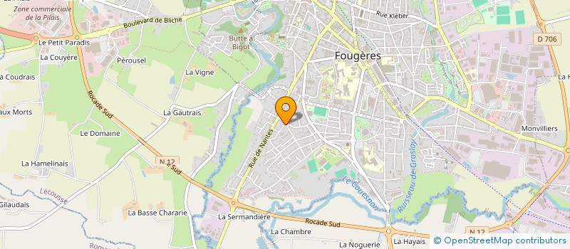 localisation de l'entreprise SOCIETE CIVILE FRANCILE  FOUGERES