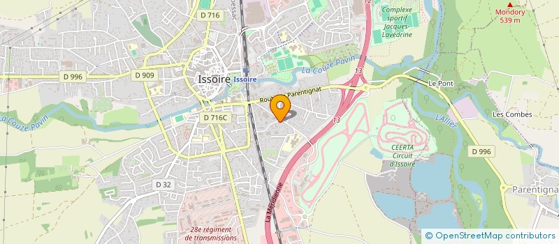 localisation de l'entreprise SOCIETE CIVILE FRANCK VACHER  PARENTIGNAT