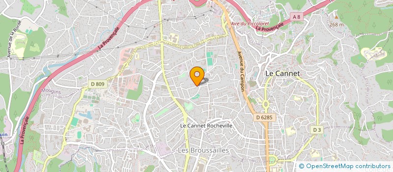 localisation de l'entreprise SOCIETE CIVILE FRATELLI à LE CANNET