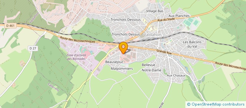 localisation de l'entreprise SOCIETE CIVILE FRELIN PERE ET FILS  VALDAHON