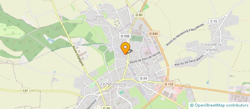 localisation de l'entreprise SOCIETE CIVILE FUNE PRIEURE  LE NEUBOURG