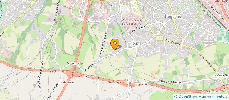 localisation de l'entreprise SOCIETE CIVILE GABRIEL ZAMPEZE  TREGUEUX