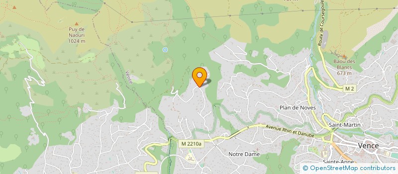 localisation de l'entreprise SOCIETE CIVILE GAMMA  VENCE