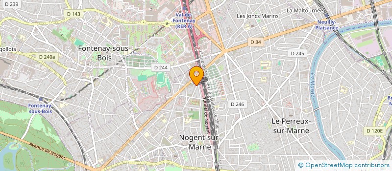 localisation de l'entreprise SOCIETE CIVILE GENOT DE SAINT MARTIN  NOGENT-SUR-MARNE