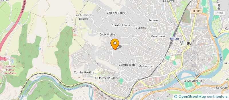 localisation de l'entreprise SOCIETE CIVILE GESTION FONCIERE AGRICOLE DU LARZAC  LA ROQUE STE MARGUERITE