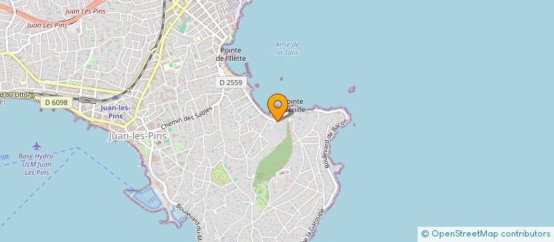 localisation de l'entreprise SOCIETE CIVILE GESTION PATRI.'BLANC ROC' à ANTIBES