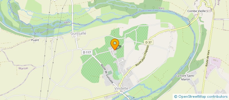 localisation de l'entreprise SOCIETE CIVILE GINDRAUD  VINDELLE