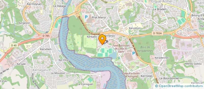 localisation de l'entreprise SOCIETE CIVILE GORIOUX FRERES à QUIMPER