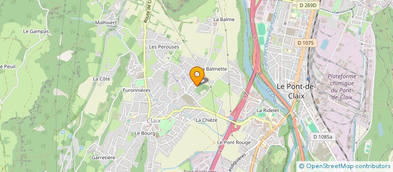 localisation de l'entreprise SOCIETE CIVILE GRACCIONE  CLAIX