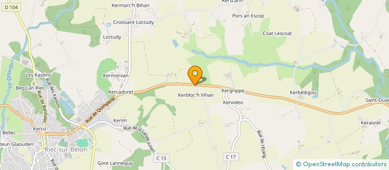 localisation de l'entreprise SOCIETE CIVILE GUYADER  RIEC-SUR-BELON