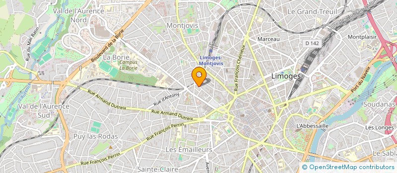 localisation de l'entreprise SOCIETE CIVILE GUYNEMER à LIMOGES