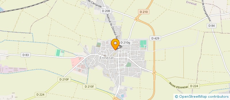 localisation de l'entreprise SOCIETE CIVILE H3CL  ENNEZAT