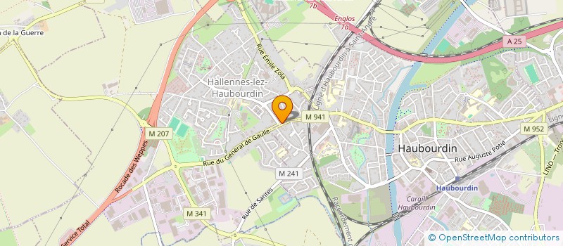 localisation de l'entreprise SOCIETE CIVILE HALLENNOISE  HALLENNES-LEZ-HAUBOURDIN