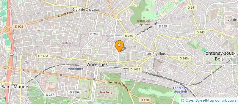 localisation de l'entreprise SOCIETE CIVILE HELLEBORE à VINCENNES