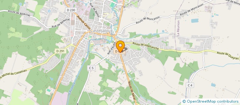 localisation de l'entreprise SOCIETE CIVILE HERA IMMO  CASTELJALOUX