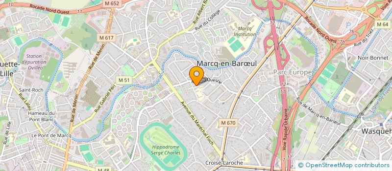 localisation de l'entreprise SOCIETE CIVILE HOBELLEMUSE à MARCQ-EN-BARŒUL