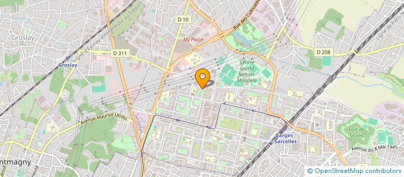 localisation de l'entreprise SOCIETE CIVILE HOSPITALIERE  SARCELLES