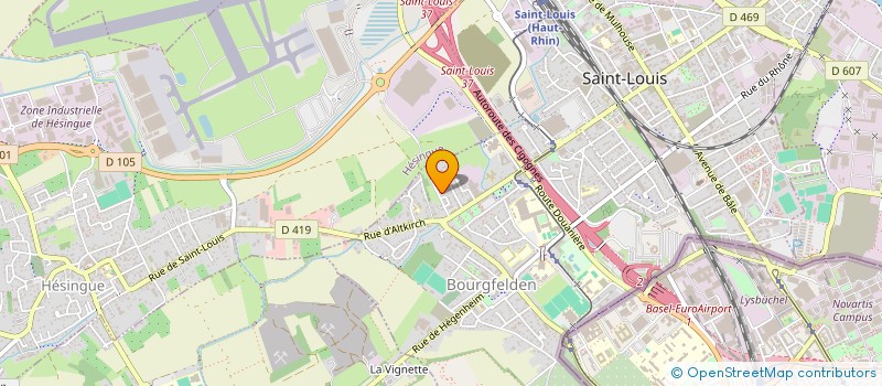 localisation de l'entreprise SOCIETE CIVILE HUNINGUE WILSON  SAINT-LOUIS