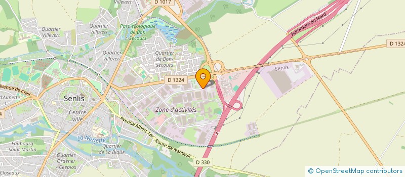 localisation de l'entreprise SOCIETE CIVILE HURST MAHIEU  SENLIS