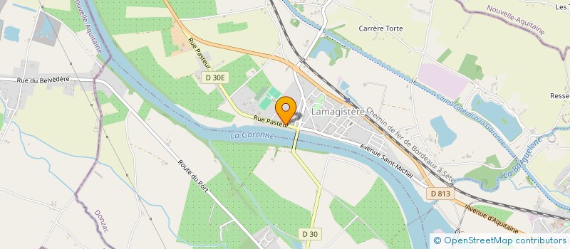 localisation de l'entreprise SOCIETE CIVILE IMMLBILIERE CAC IMMO  LAMAGISTERE