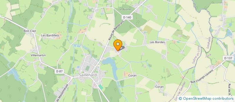 localisation de l'entreprise SOCIETE CIVILE IMMMOBILIERE LES BORDES  SAILLENARD