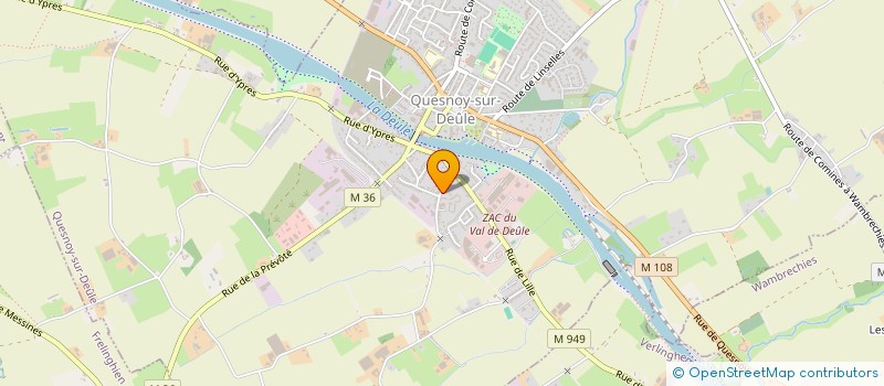 localisation de l'entreprise SOCIETE CIVILE IMMOBIIERE NUIT à QUESNOY-SUR-DEULE