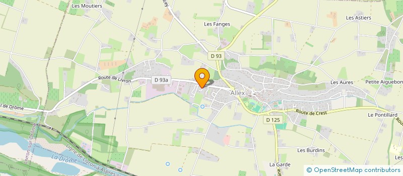 localisation de l'entreprise SOCIETE CIVILE IMMOBILERE CLOS SOLEIL  ALLEX