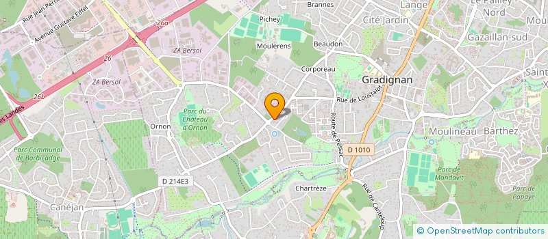 localisation de l'entreprise SOCIETE CIVILE IMMOBILIE COTE D'ARGENT  GRADIGNAN