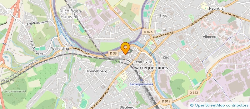 localisation de l'entreprise SOCIETE CIVILE IMMOBILIER JR à SARREGUEMINES