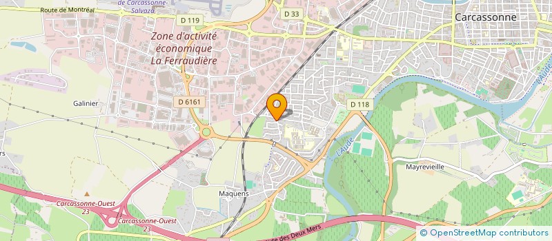 localisation de l'entreprise SOCIETE CIVILE IMMOBILIER LE VIGUIER à CARCASSONNE