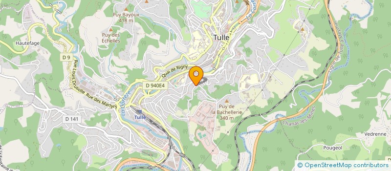 localisation de l'entreprise SOCIETE CIVILE IMMOBILIERE 1 RUE ANNE VIALLE  TULLE