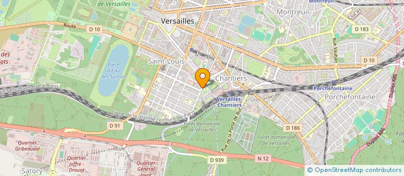 localisation de l'entreprise SOCIETE CIVILE IMMOBILIERE 1 RUE DU MARECHAL JOFFRE -VERSAILLES à VERSAILLES